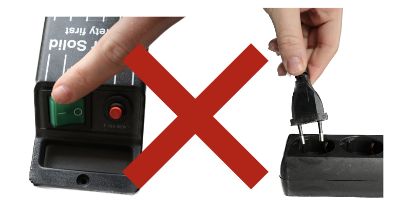 Zet apparaten niet aan Geen stekker in stopcontact.png